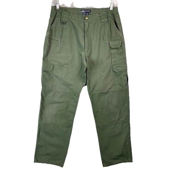 5.11 Men 35 Cargo Pants 74273 Tactical Ripstop Green Utility Outdoor Workwear - Picture 1 of 14